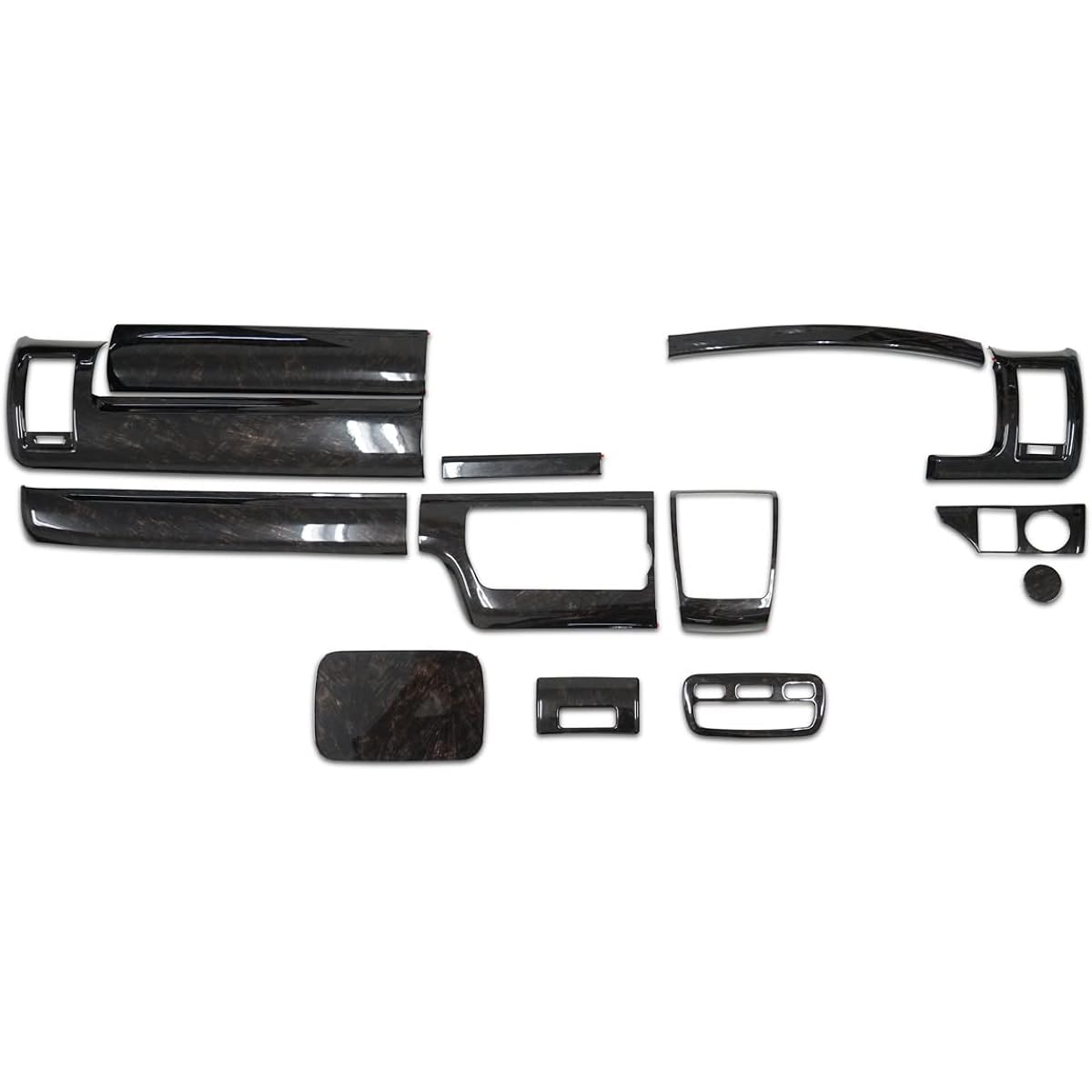 [Hiace 200 Series 4 Type 5 Type 6 Type 7 S-GL Standard Body Use Dark Prime Interior Panel 13P Black Wood Grain Mahogany Tone