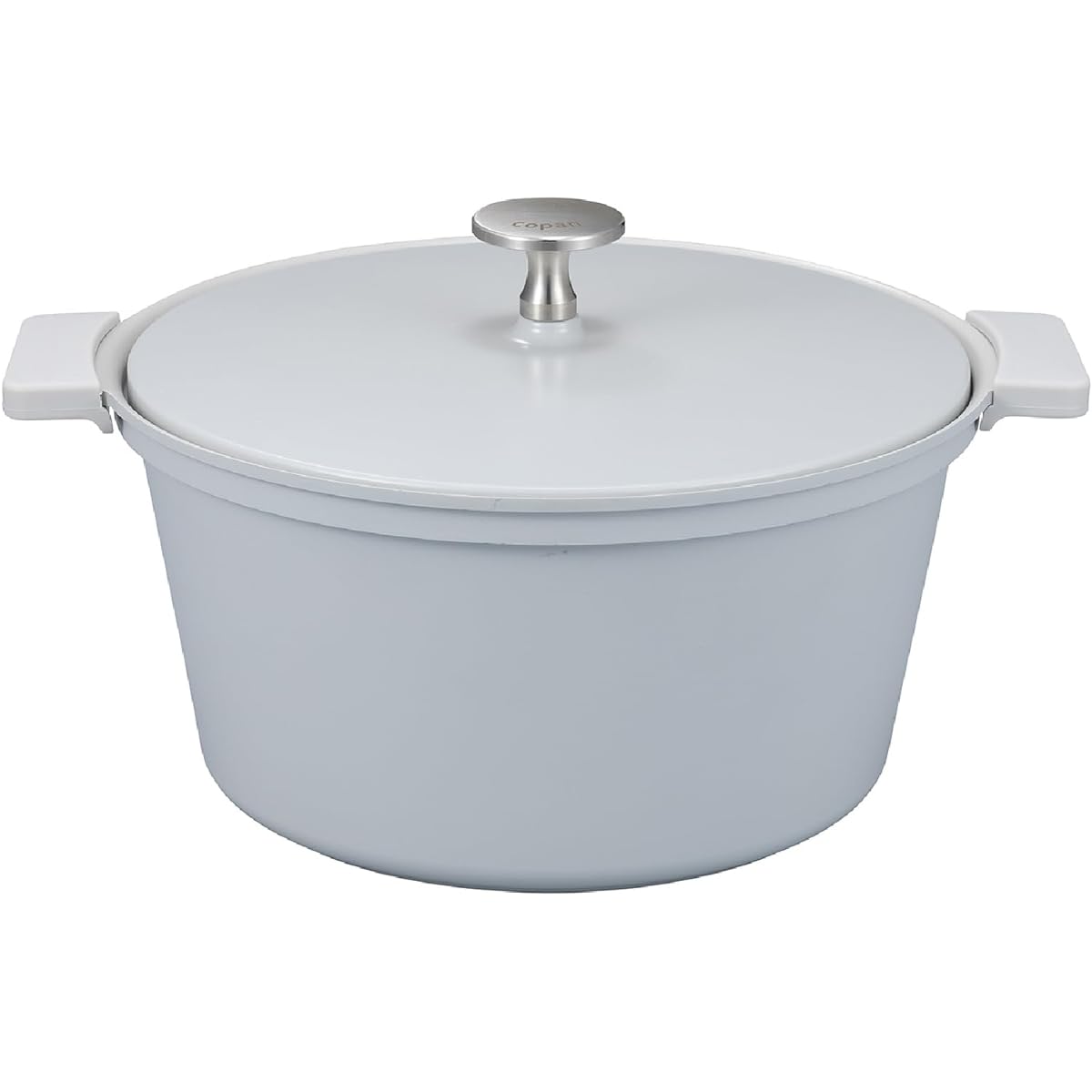 CB Japan Waterless pot, IH compatible, 20cm, Gray, Fluorine coating on the inside, Brings out the flavor of the ingredients Mupot (Mupot) Lightweight waterless cooking pot, 20cm copan