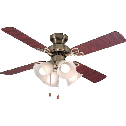 Tokyo Metal Ceiling Fan Brown with Light Bulb Type Fluorescent Light TKM-42AB4LKEFZ