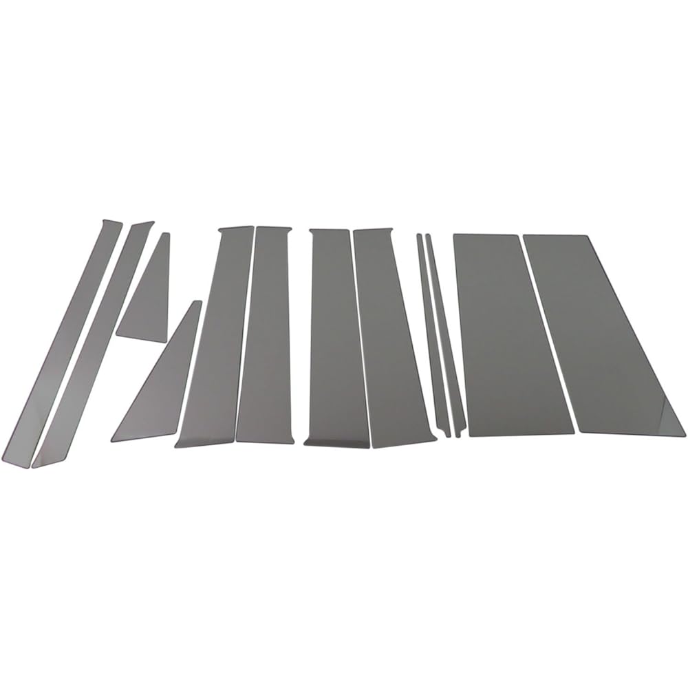 BRIGHTZ N BOX+ JF1 JF2 Super Mirror Stainless Steel Black Plated Pillar Panel No Visor 12PC [PIL-BLA-034] N BOX NBOX N-BOX N-BOX N-BOX + Plus Custom 6231