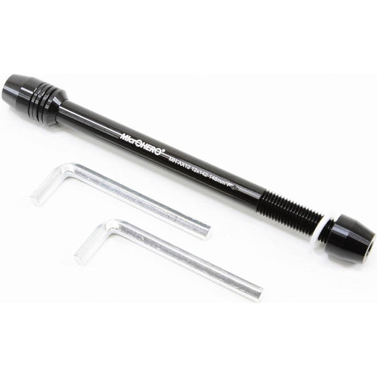 MicrOHERO Ultra Light Bicycle Roller Stand for Fixed Trainer Disc Brake Rear 12mm Thru Axle Adapter Hex Type Thru Axle for Rear 12mm x 142/148mm Perfect for everyday use!