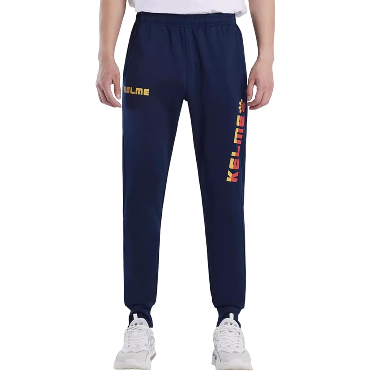 [Kelme] Jersey Pants, Long Pants, Lightweight, Stretch, Training, Men's, Exercise, Zipper