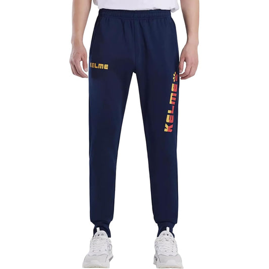 [Kelme] Jersey Pants, Long Pants, Lightweight, Stretch, Training, Men's, Exercise, Zipper