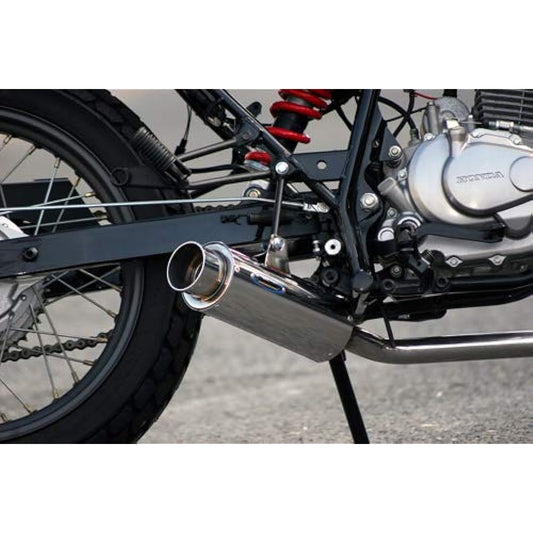 Realize Honda FTR223 (BA-MC34/JBK-MC34) Compatible with 2000-2007 models Bike muffler 100φ shell muffler SUS stainless steel 3 bends (Type3) Muffler 802-001-02