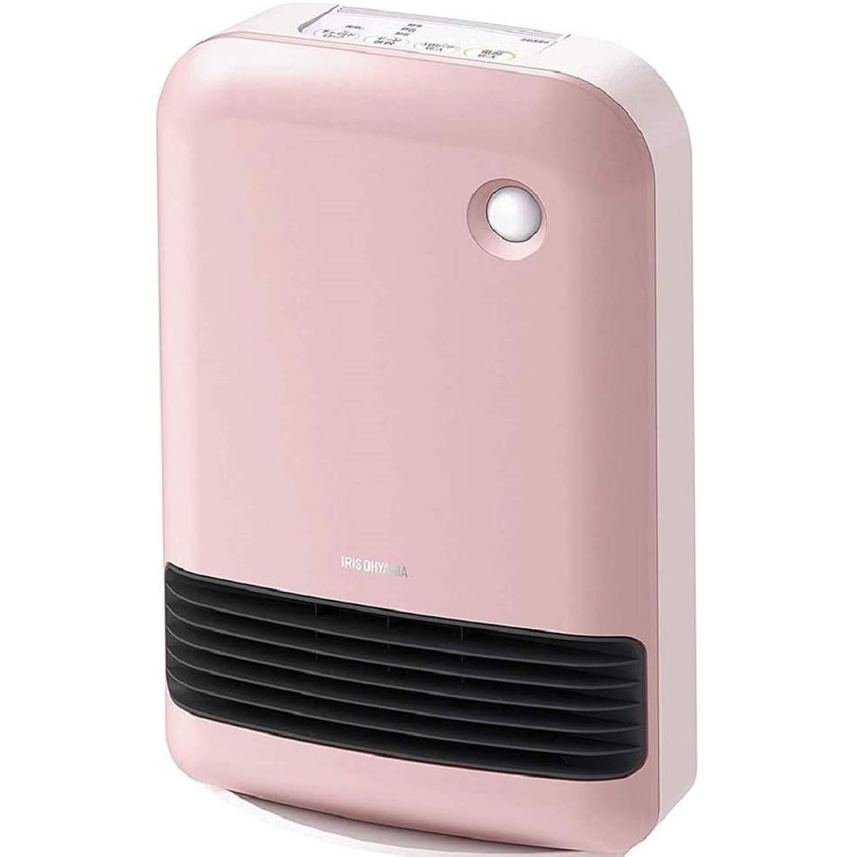 Iris Ohyama Heater Ceramic Fan Heater with Motion Sensor Power Saving Energy Saving Large Air Flow 1200W 2 Level Temperature Adjustment Fall Off Function Quick Heating Small Compact Prevents forgetting to turn off PDH-1200TD1-P Pink