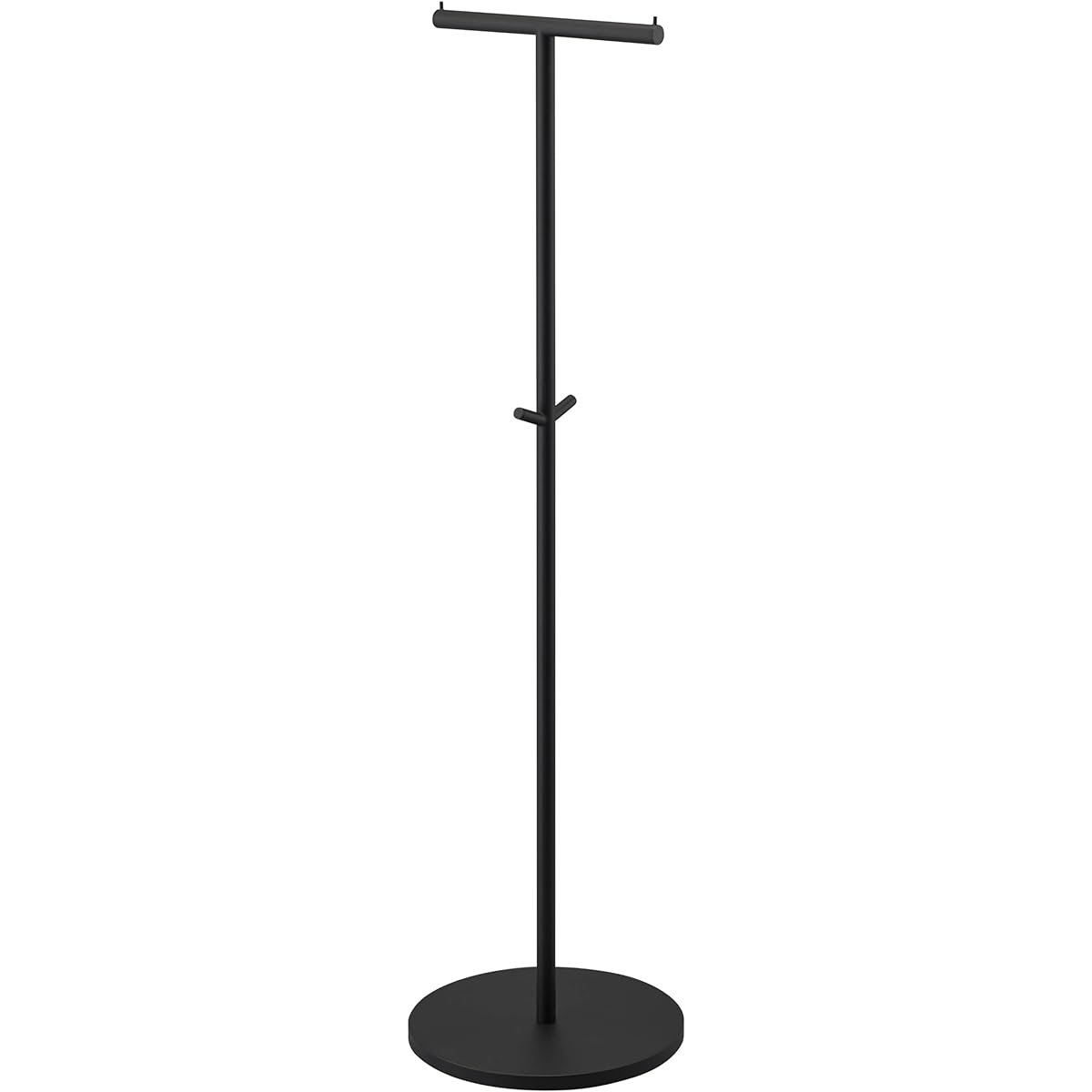 Yamazaki Jitsugyo Pole Hanger Black Approx. W36.5XD36.5XH140cm Smart Coat Hanger Slim 4081