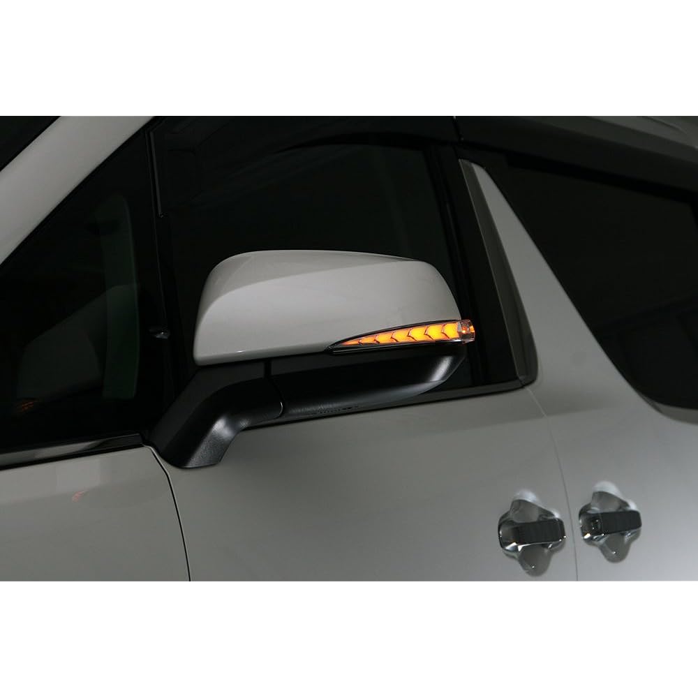 Alphard 30 Series Vellfire 30 LED Door Mirror Winker Flowing Winker Options Lamp White AVEST VERTICALROW Sequential side Mirror Alphard 30 Series Series