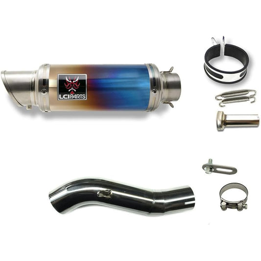 CBR400R 2016-2018 Late NC47 LCIPARTS Short Titanium Slip-On Muffler