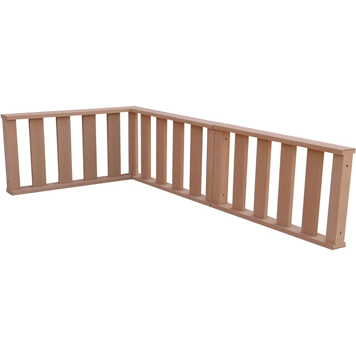 igarden Wood Deck Fence Low Type Natural H450mm Set of 3 i10368_3f_n