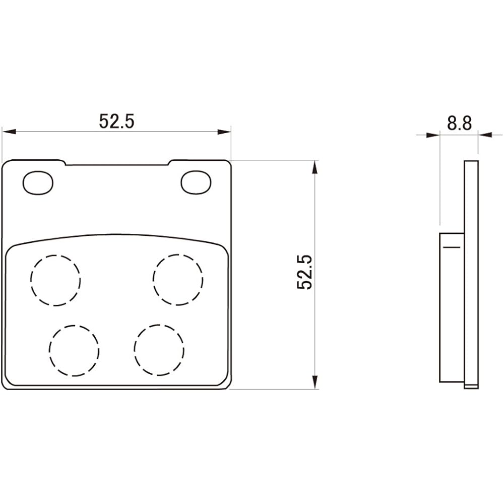 Daytona Motorcycle Brake Pad Hyper Sintered Pad (Sintered Metal Pad) GSX1300R Hayabusa (99-07) ZRX1200 DAEG (09-16) ZRX1200R (01-08) ZZ-R1200 (02-05) etc. 72441 Thread No.: 41
