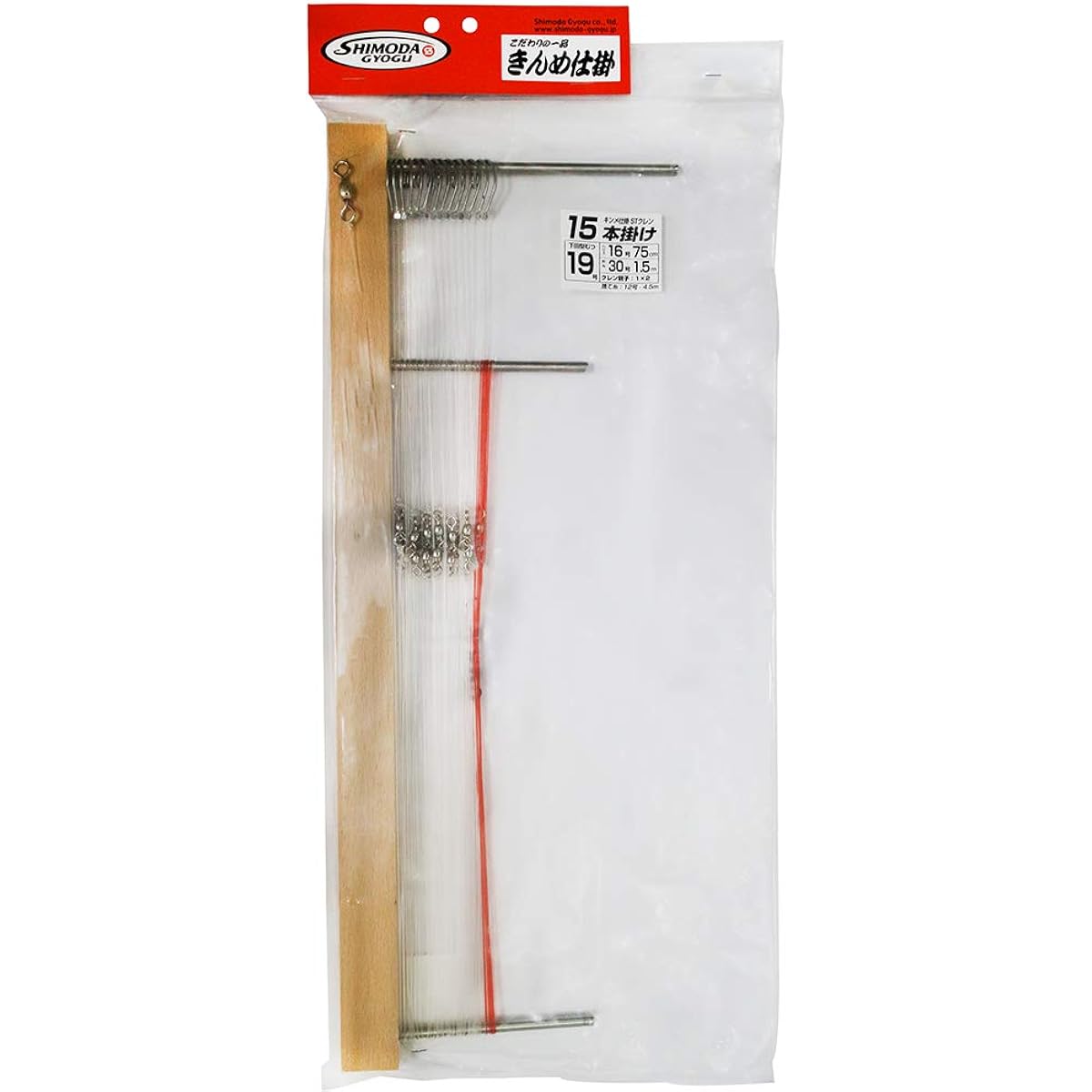 Shimoda fishing gear Kinme gear standard 15 hooks 19-30-1.5*16-0.75