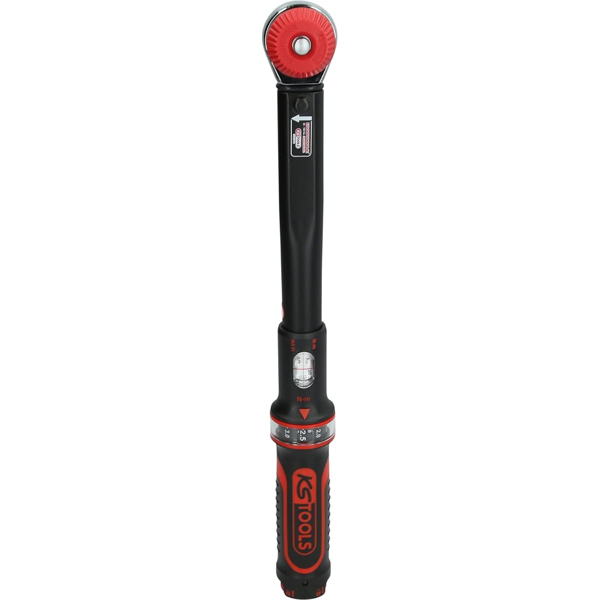KS TOOLS 1/2" ERGOTORQUEprecision torque wrench with rotary mushroom ratchet head 10-100Nm 516.1432