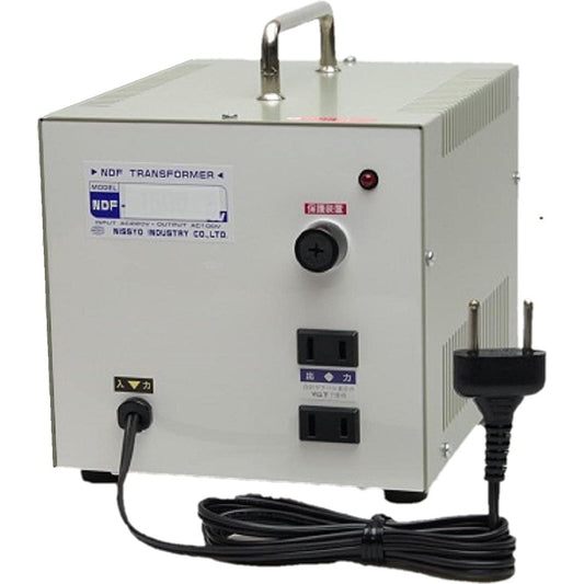 Nissho Kogyo Transformer Overseas Popular Type AC220V→AC100V 1500W NDF Series NDF-1500E