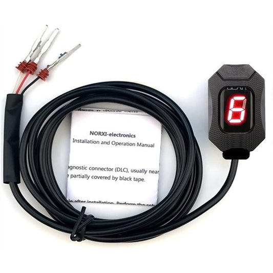 Speed Display Meter Motorcycle Gear Indicator Honda Hornet CB400 CB600F CB650F CB500X VFR800 Shadow 750 ECU Plug Mount Speed Display 1-6 Lights
