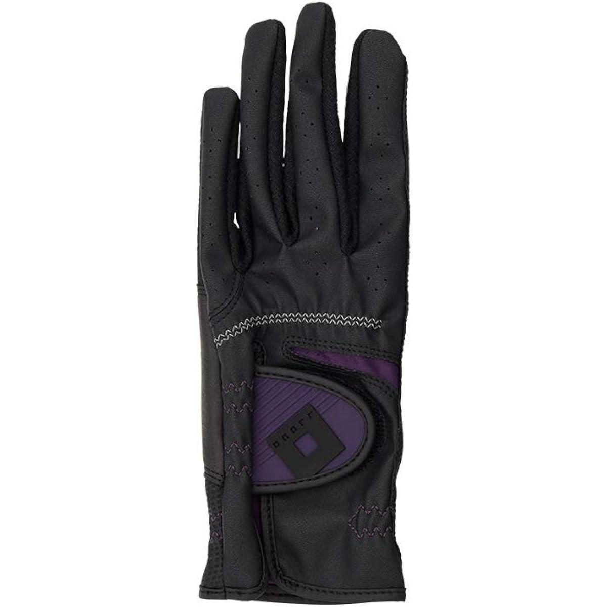 ONOFF Ladies gloves (both hands) Black x Purple 19cm OG7321-02 BLK19