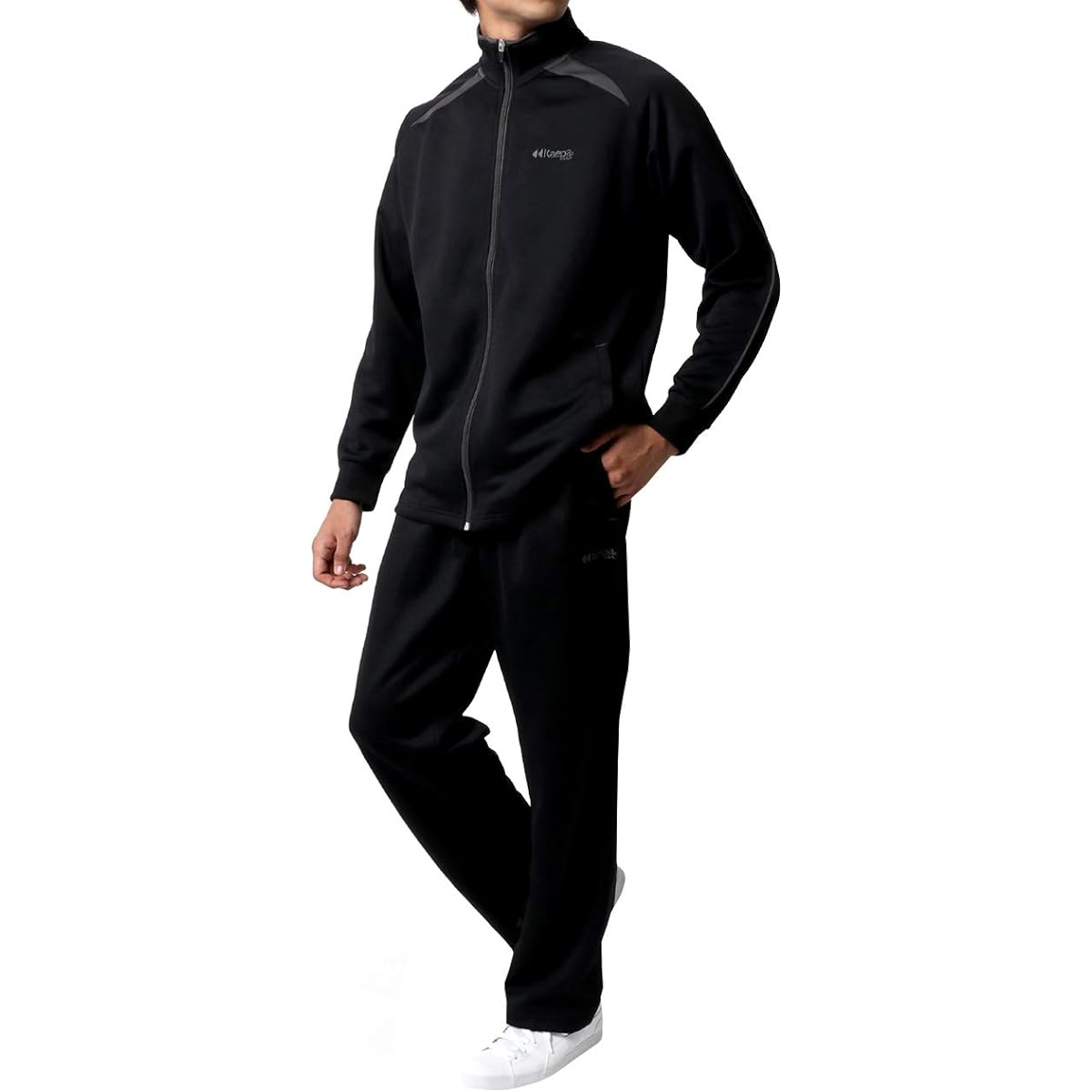 [Keipa] Men's Running Wear Jersey, Top and Bottom Set, Sweat Absorbent, Quick Drying
