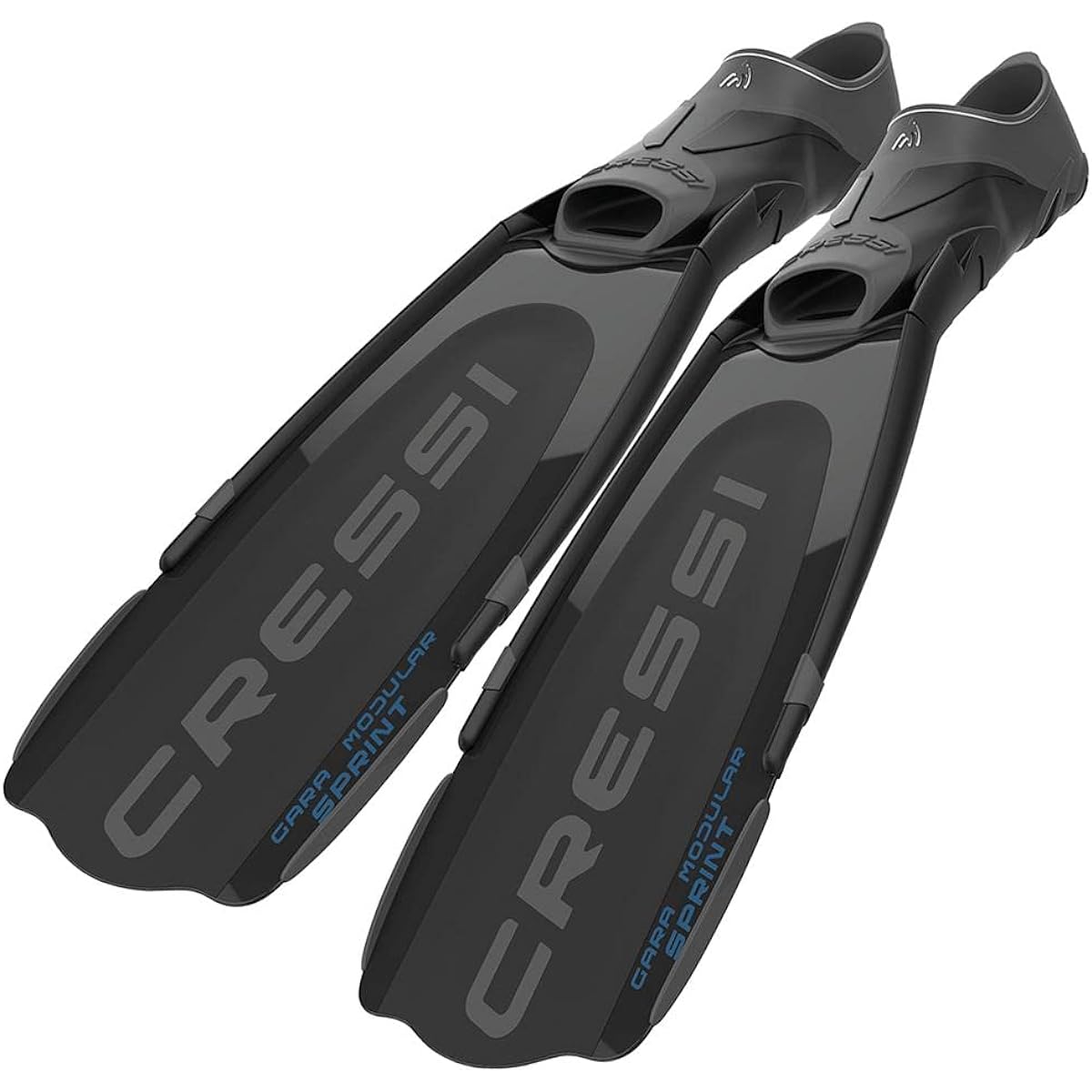 Scuba Diving Snorkeling Freediving – Gara Modular Interchangeable Blade System – Adjustable Full Foot Pocket – Gara Sprint: Made in Italy by Cressi