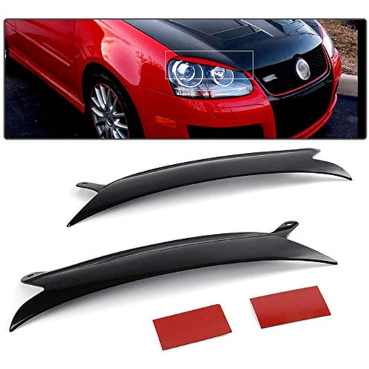 SPEEDMOTOR Generic Headlight Eyelid Cover 1 set VW Golf GTI Jetta R32 Rabbit Mk5 2006-2009