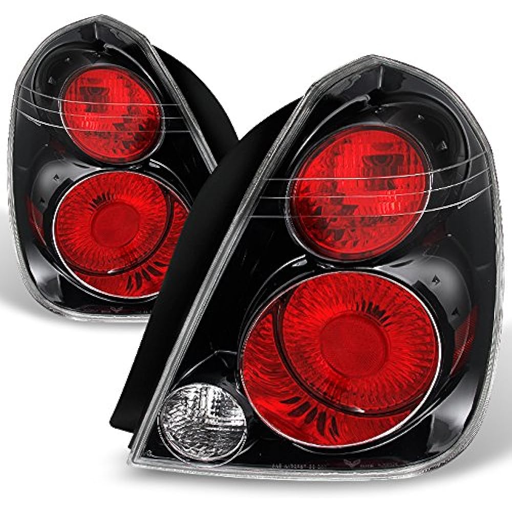 Nissan Ultimate Port Black Besel Tail Tail Light Light Lamp Replacement Pair Left / Right Set
