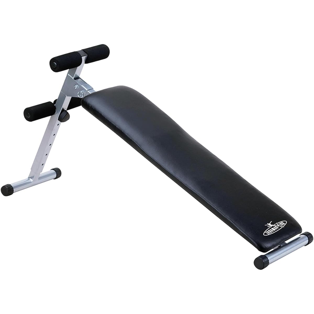 IRONMAN CLUB Sit-up Bench IMC-05 Adjustable Angle for Home Use Black