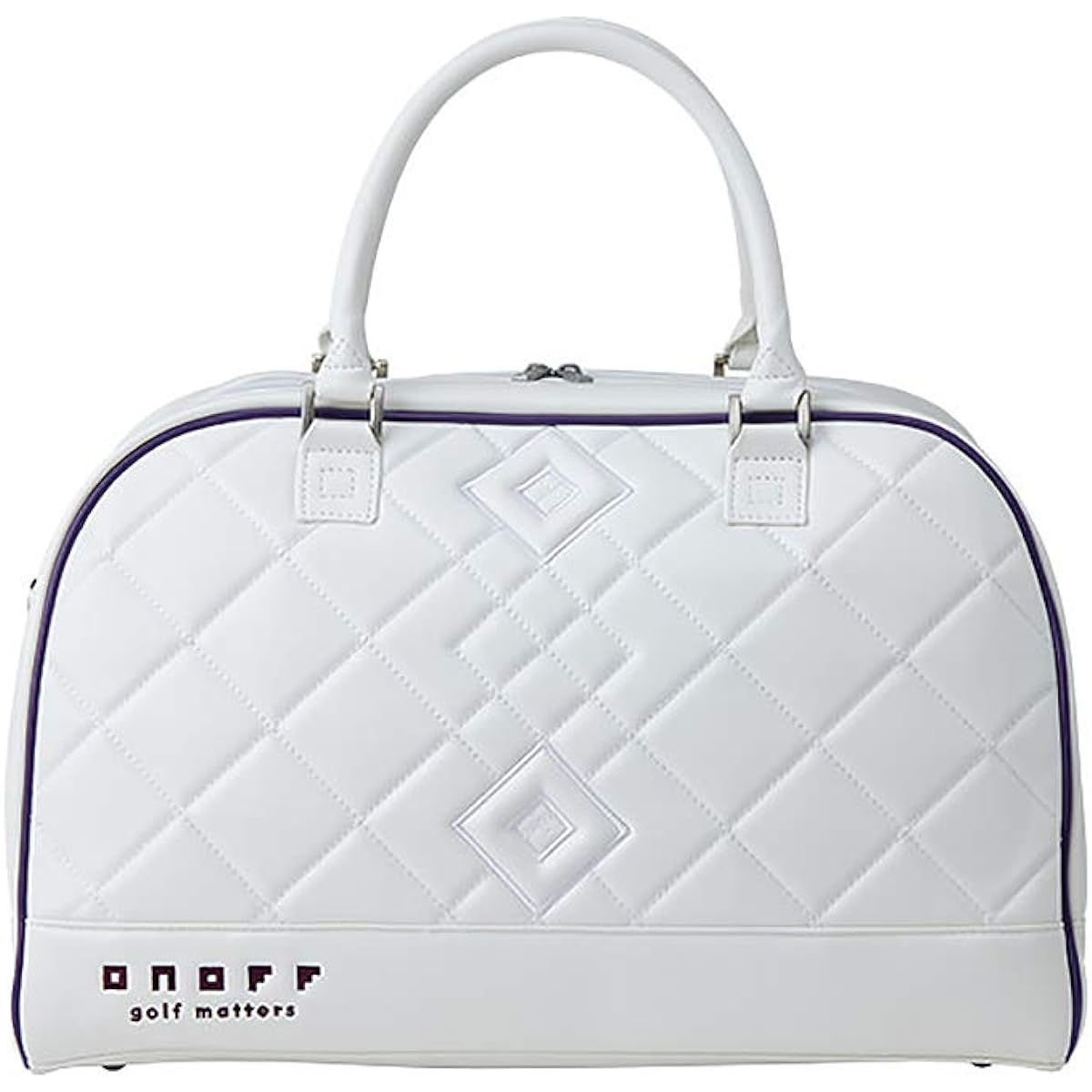 ONOFF Boston bag white x purple OV7921-01