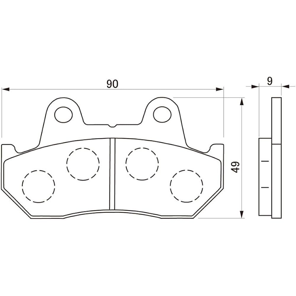Daytona Motorcycle Brake Pad Red Pad (Semi Metal Pad) CBX750F(83-87) CBR400R(86-88) NS400R(85-87) VFR400R/Z(86-87) NS250F/R(84-85) NSR250R(