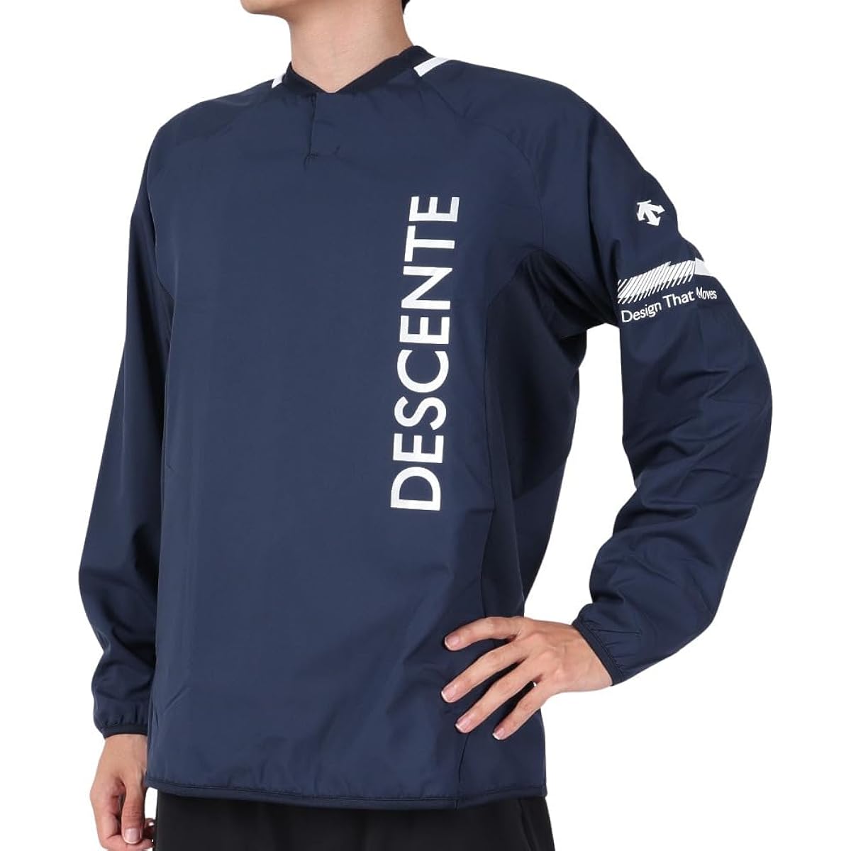 DESCENTE Windbreaker, Long Sleeve, Piste Volleyball, Brushed Lining, Windproof, Practice, Men's, Women's, Unisex