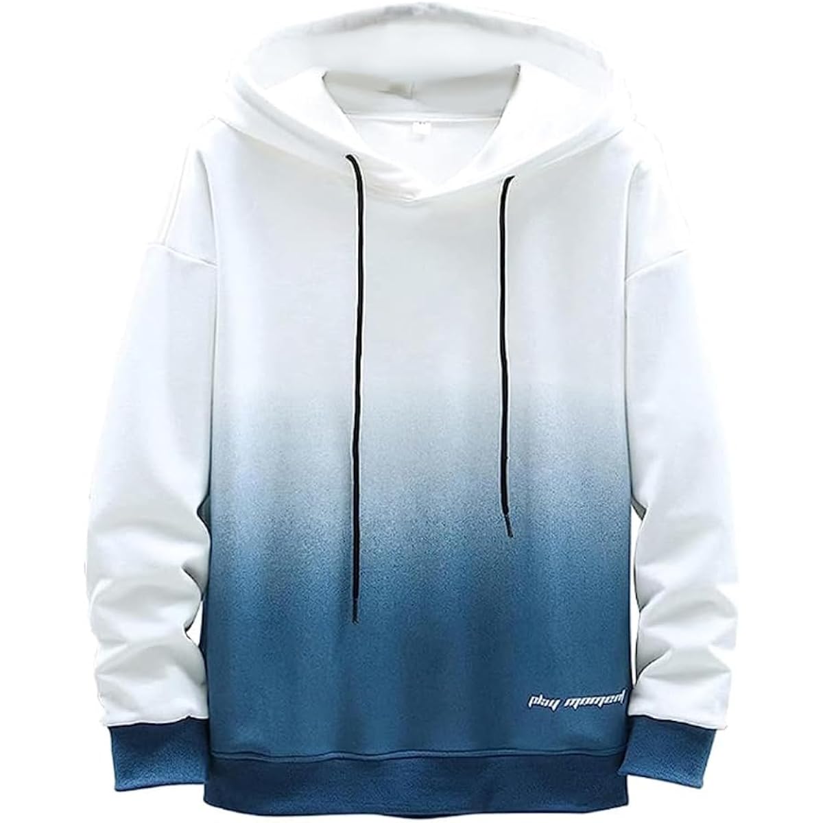 [Aaronlive] Men's Hoodie, Long Gradient, Large Size Hoodie, Men's T-Shirt, Casual, Stylish Pullover, Long Sleeve, Men's Spring, Autumn, Winter Clothes