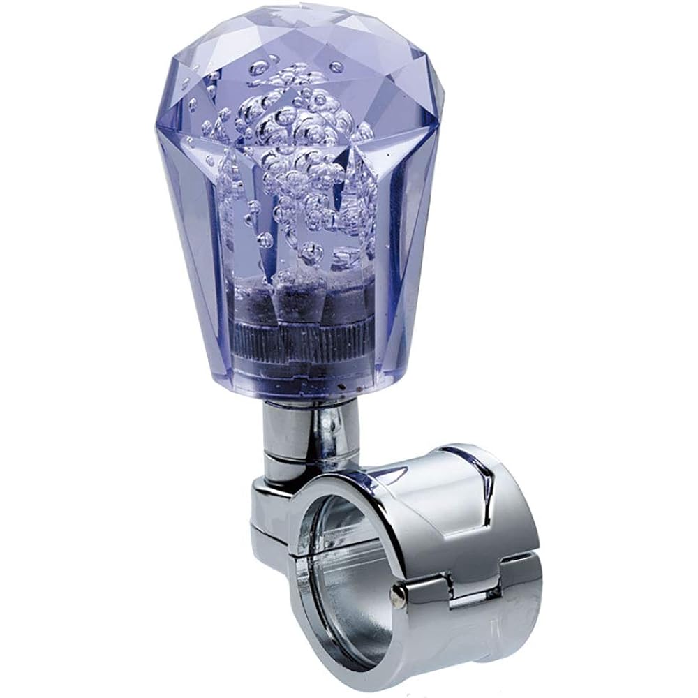 JET INOUE Handle Spinner Diamond Cut Foam Blue 506212 Adopts Bearings Mounting Handle Size 26~32mmΦ Comes with Hex Wrench and 2 Rubber Packings
