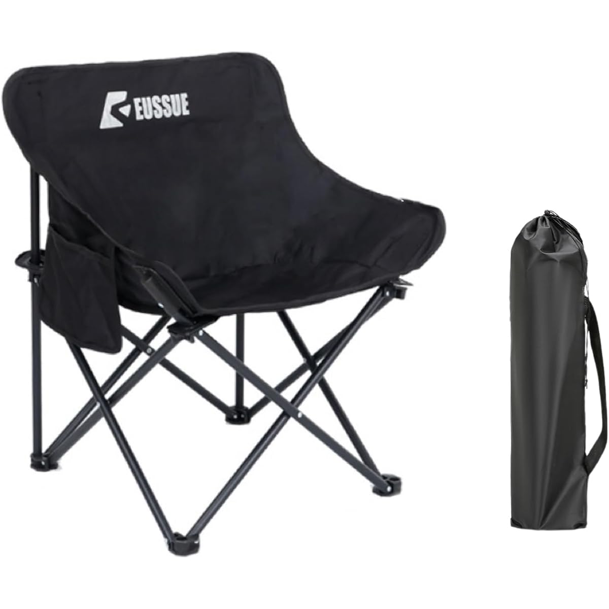 Camping Chair, Outdoor Chair, Camping Chair, Foldable, Storage Bag Included [Load Capacity 120kg] Lightweight, Foldable, Compact, Interior, Garden, Camping, Glamping, Camping Equipment
