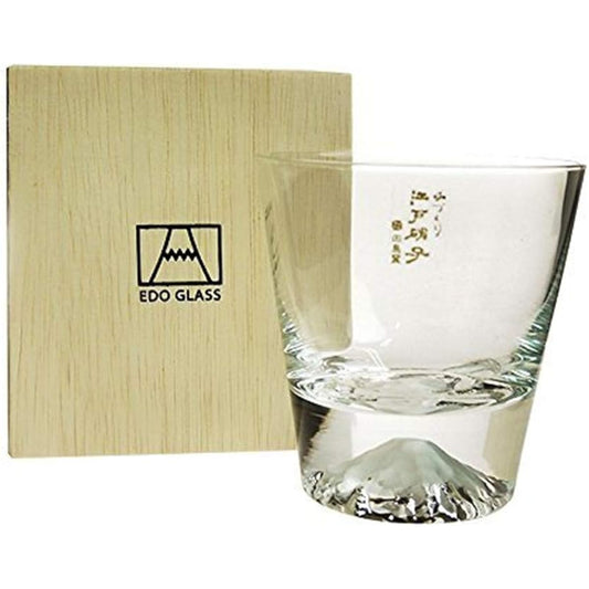Mother's Day Mt. Fuji Glass Rocks Glass Set of 2 Tajima Glass Authentic Ready to Deliver