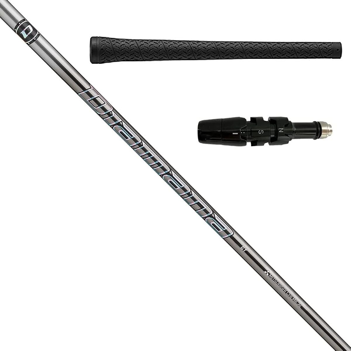 Calaway ROGUE series, EPIC, MAVIRK, XR16 driver compatible shaft with sleeve 45.5 inches (IOMIC grip included)