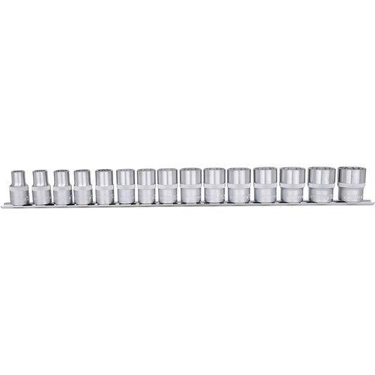 KS TOOLS 1/2" 12 Point socket set 15 pcs 10-24mm 911.1285