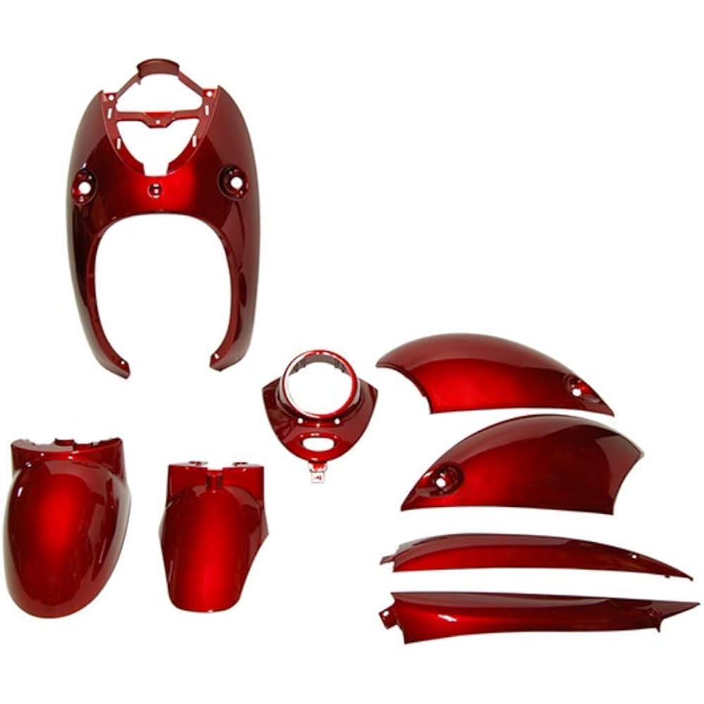 Bike Parts Center Exterior Set 8 Piece Set Brown Brown Cowl Painted Genuine Type 4st Vino Yamaha 4 Cycle VINO SA26J/SA37J 3115