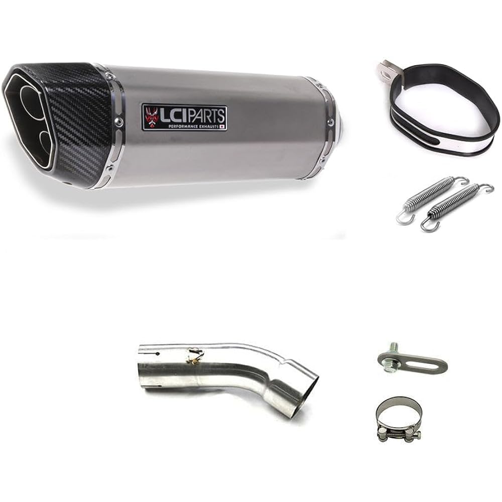 C650GT 2016-2022 LCIPARTS Twin End Stainless Slip-On Muffler