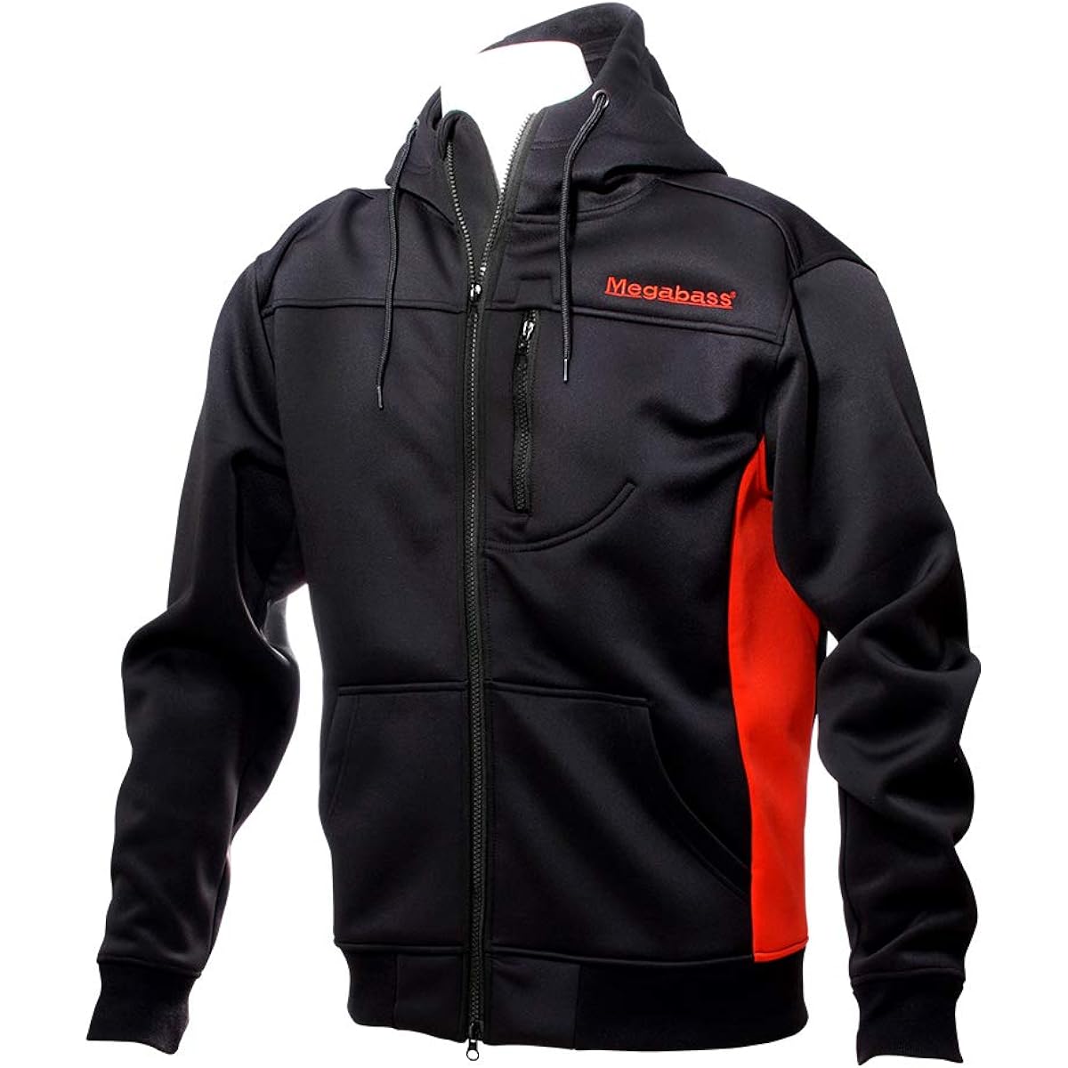 Megabass HYBRID HOODY BLACK/RED (M)