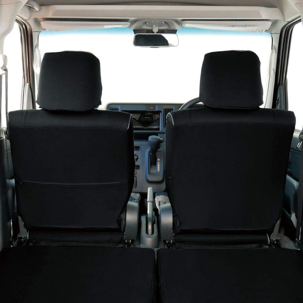 BONFORM Seat Cover Waterproof M4-69 Hijet C Exclusive 2 Trains M4-69 Hijet C Black 4475-71BK