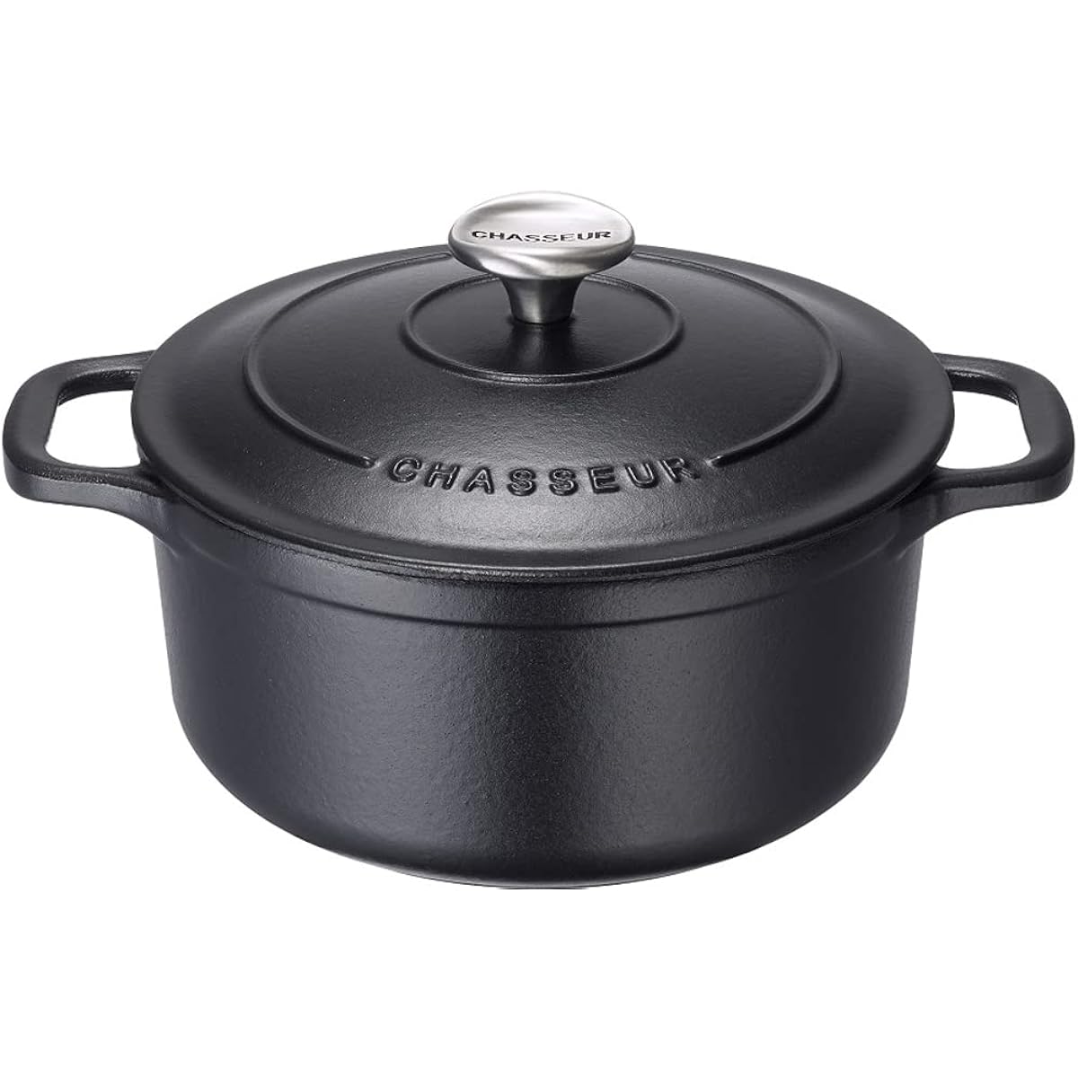 CHASSEUR Sublime Round Casserole 20cm Black CH472001BK