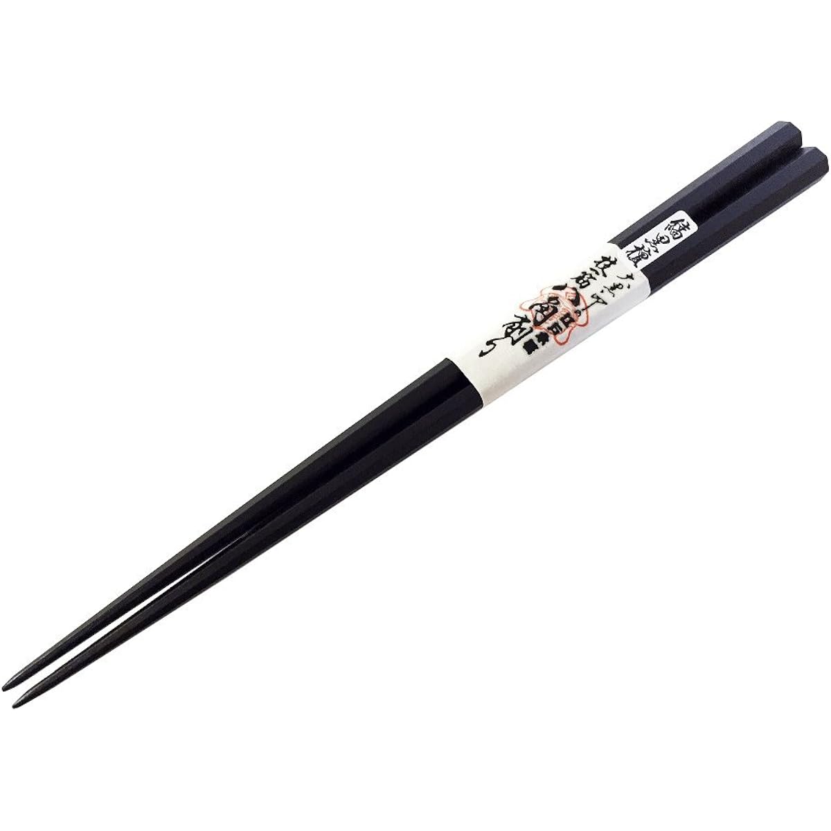 Chopsticks Daikokuya Edo Wooden Chopsticks Octagonal Chopsticks Superb Striped Ebony (Large Size)
