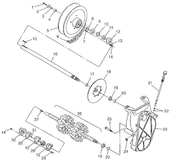 POLARIS Snow Mobile Dive Belt, Parts 3211042.