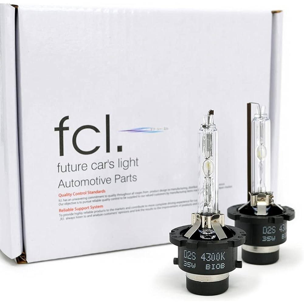 fcl. D2S HID bulb white pure white 6000K vehicle inspection compatible 12V 24V compatible genuine replacement 35W projector 2 pieces for left and right