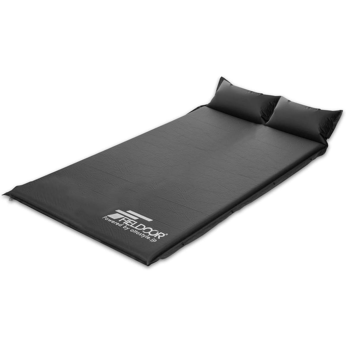 FIELDOOR Car Sleeping Mat with Pillow, 5cm Thick, Automatic Inflating Mattress, Connectable, High Density Urethane Foam, Large Valve, Air Mat, Inflatable, Camping, Outdoors