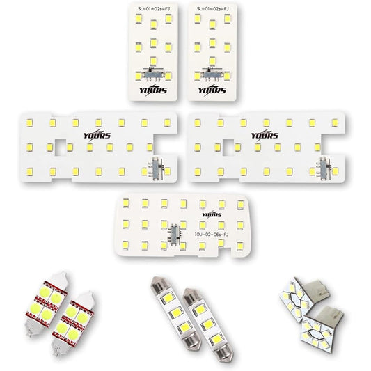 YOURS Mitsubishi Delica D5 Dedicated LED Room Lamp, Full Set (with 3 Levels of Light Adjustment), Luggage Lamp, Vanity Lamp, Courtesy Lamp, New Delica, Exclusive Design, Indoor, Brightness Adjustment, Dedicated Tool Included, Custom Parts, M