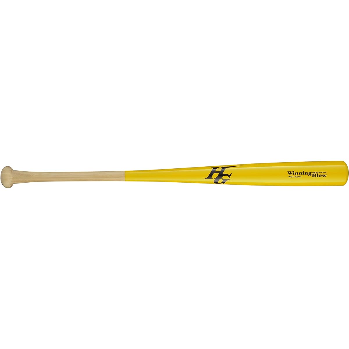 Hi-GOLD Bat Yellow 83cm Hardball Bamboo Bat WBT-8200H