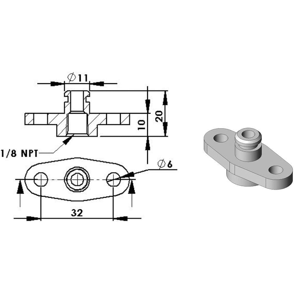TURBOSMART TS-0402-1001 For fuel adapter Subaru/Nissan/Mazda