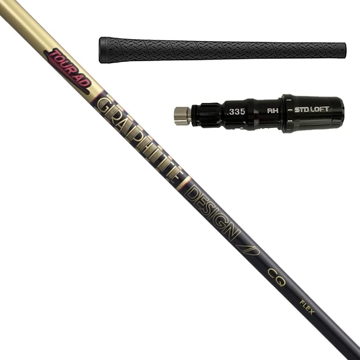 Taylor Made STELTH series/SIM series/M6/M5/M4/M3 driver compatible shaft with sleeve TOUR AD CQ 7 TX 45.25 inch (IOMIC grip included)