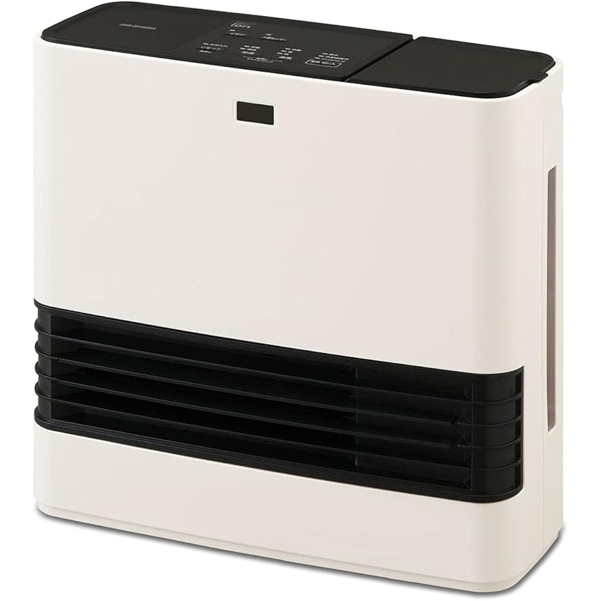 Iris Ohyama Heater, Ceramic Fan Heater, Large Air Volume, 1200W, Humidification Function, 3 Level Temperature Adjustment, Fall Off Function, Quick Heating, Small, Compact Humidifier, Hybrid Type, Timer Function Included JKC125D1-W White