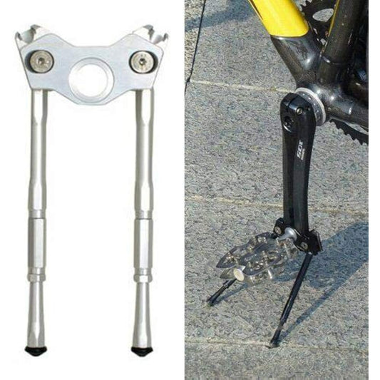 Gearoop Bicycle CoolStand Alloy Adjustable Side Stick 33-39mm, Silver, ST1915