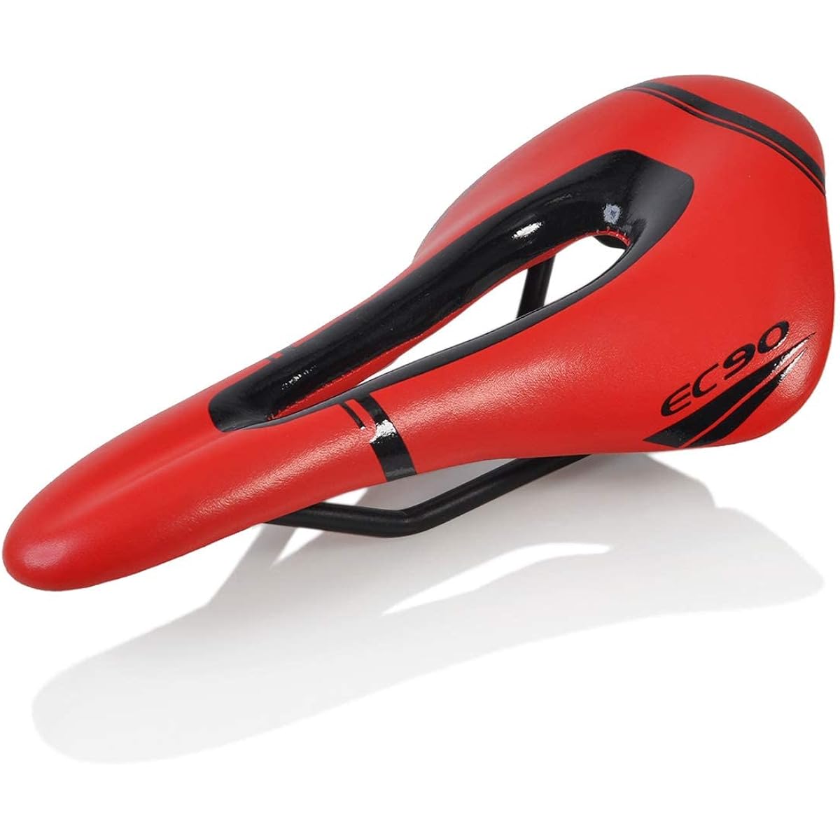 JPFASHIONING Ultralight Bicycle Seat Saddle Perforated MTB Road Bike Saddle Mountain Bike Racing Saddle PU Breathable Soft Seat Cushion Only 175g