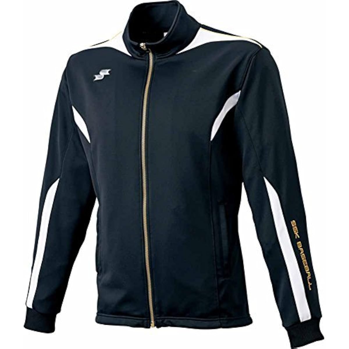 SSK Full Zip Jacket DRF019 (9010G) Black x White x Gold SS